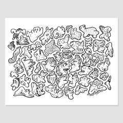 Misshapen Coloring Page | Instant Download Printable PDF | Free for personal use