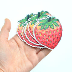 Strawberry Sticker | Premium Die Cut Vinyl | 2.75 x 3 inches