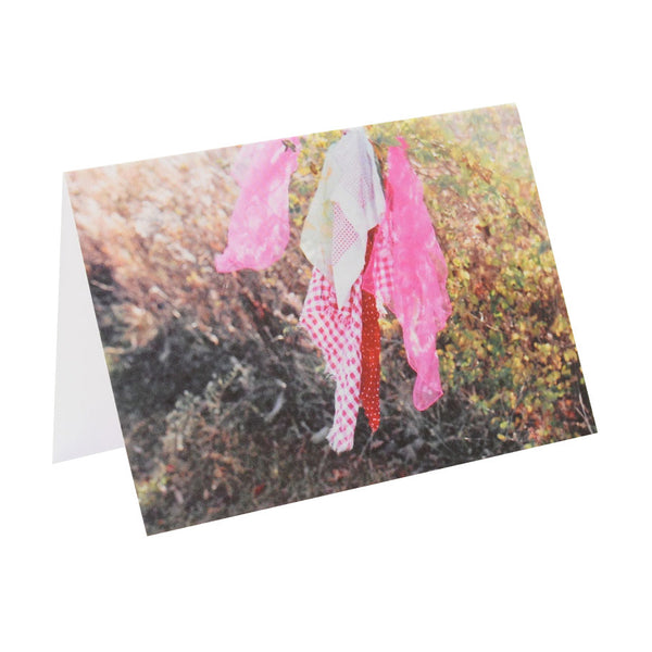 Scarf Breeze Greeting Card