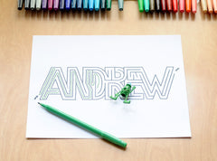 Personalized Andrew Name Maze | Instant Download PDF
