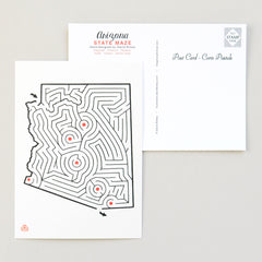 Arizona Maze 5x7" Postcard