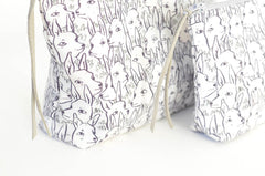 Deer Garden Boxy Zipper Pouch