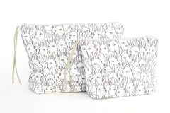 Deer Garden Boxy Zipper Pouch