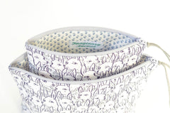 Deer Garden Boxy Zipper Pouch