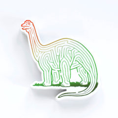 Dinosaur Maze Sticker | Vulcanodon | Premium Die Cut Vinyl | 3 x 3 inches | Hand-Designed