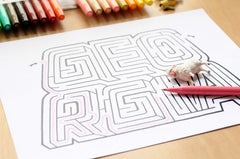 Personalized Georgia Name Maze | Instant Download PDF