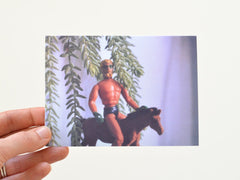 Green Arrow Superhero Film Photo Greeting Card