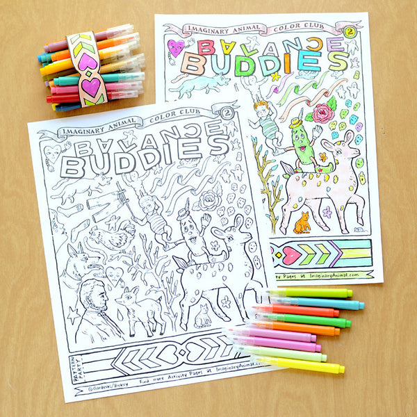 Color Club Page #2 | Balance Buddies | Instant Download Printable PDF