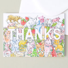 Illustrated Greeting Cards | Set of 4