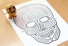 Skull Maze | Instant Download Printable PDF