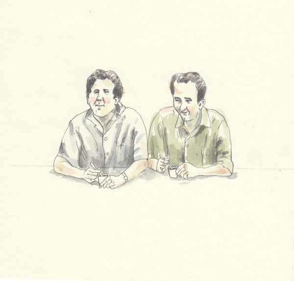 Original Pencil & Watercolor Drawing | Pudding Pals