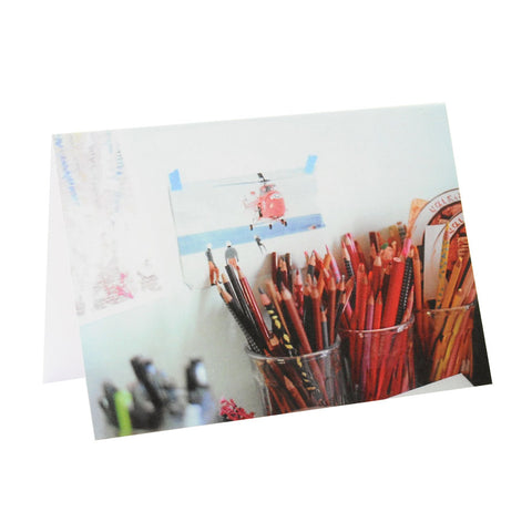 Greeting Card Film Photography | Pencils by Color | Blank Inside