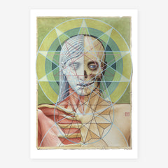 Sacred Geometry 5x7 Art Postcard Print | Painting by David Birkey