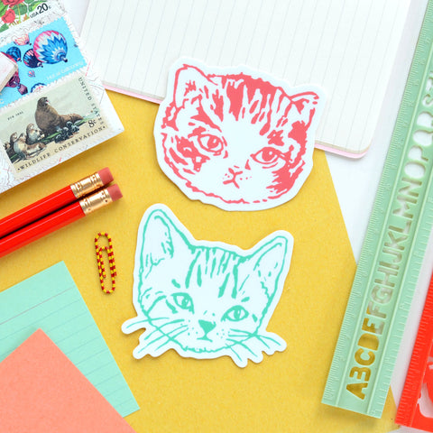 Cute Kitty Cat Vinyl Die Cut Stickers