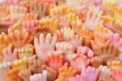Doll Hand Shaped Soap by Marie Gardeski Handmade with Vegetable Glycerin - Handsoap Set Assorted Shapes and Colors - Sea of Hands