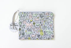 Small Doodletown Zip Pouch