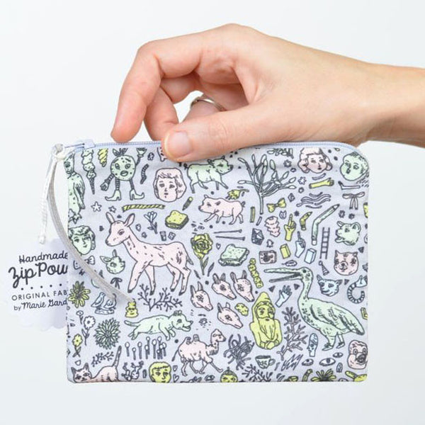 Small Doodletown Zip Pouch
