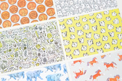 Surface Pattern Postcard Set | 6 Textile Designs by Marie Gardeski