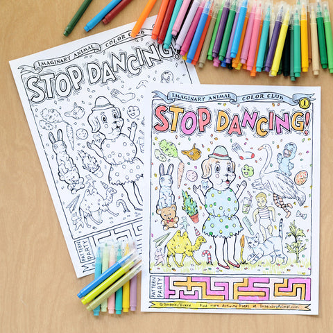 Fun Club Coloring Pages Printable Mazes / Coloring Pages | Imaginary Animal